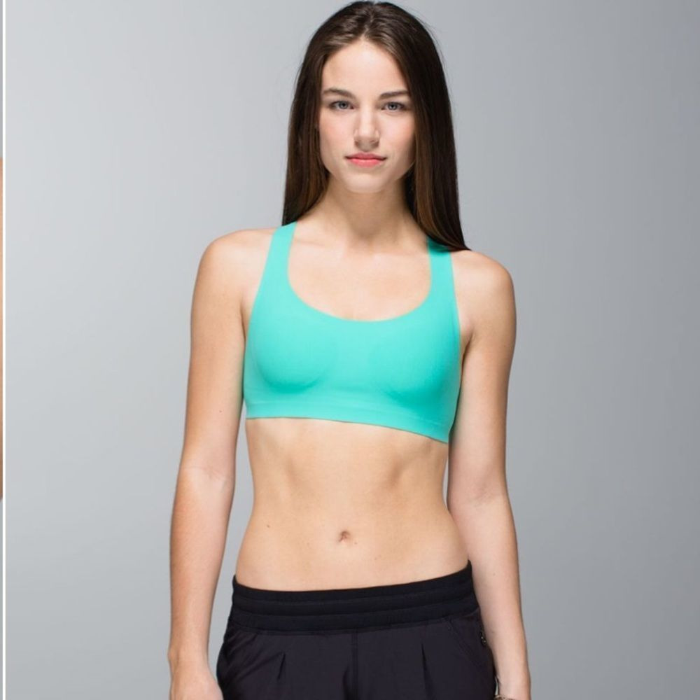 Lululemon Itty Bracer Sports Bra 32A Spry Blue
